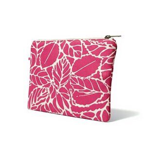 Clinique Pink And White cosmetic bag
